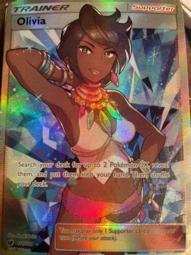 Mavin Pokemon Crimson Invasion Olivia Full Art Ultra Rare