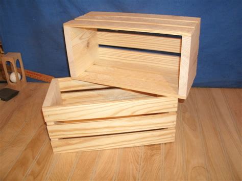 Wooden Crate Medium Wood Crate Wood Crate Wooden Storage - Etsy