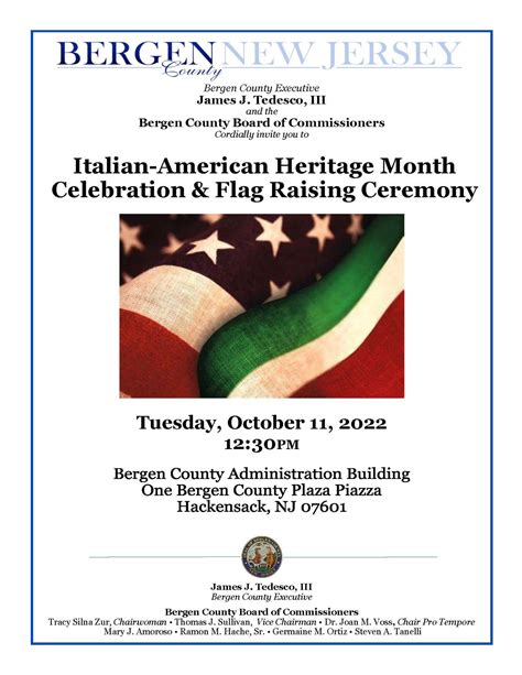 Oakland NJ On Twitter Join Bergen County For An Italian American