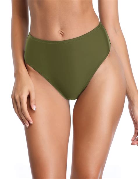 Relleciga Women S High Cut High Waisted Bikini Bottom Walmart