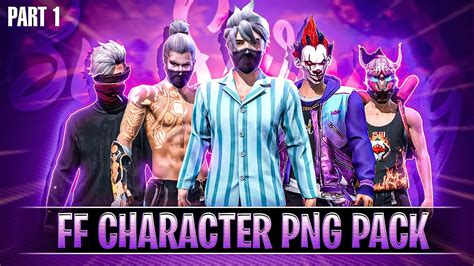 Free Fire Top 50 Best Unique Characters Png Pack High Quality