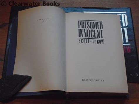 Presumed Innocent A Novel By Scott Turow Very Good Hardcover