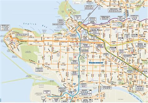 Vancouver Attractions Map | FREE PDF Tourist City Tours Map Vancouver 2025