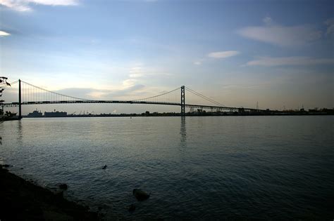 Ambassador Bridge Canadian Side Wigwam Jones Flickr