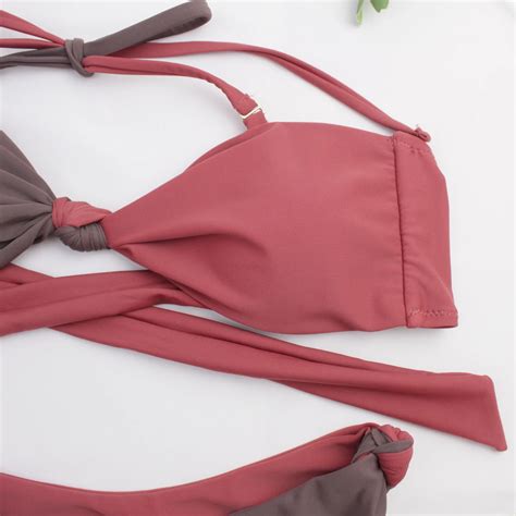 Muolux Sexy Thong Micro Bikinis Women Swimsuits Solid Push Up Swimwear Female Bikini Set