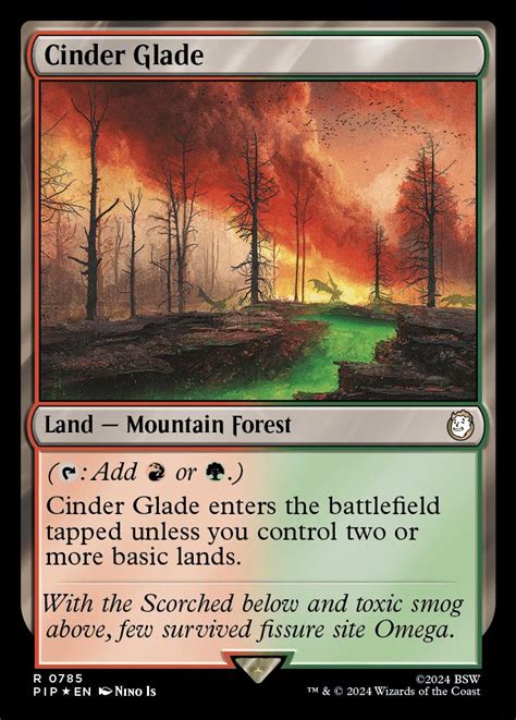 Cinder Glade Universes Beyond Fallout Foil Commander Card Kingdom