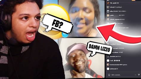 Sham Nyc Reacts To Lizzo X Jidion Ig Live Youtube