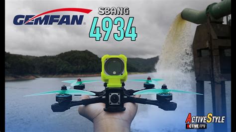 5 Inch FPV FREE STYLE GEMFAN SBANG 4934 3 TEST FLIGHT DJI ACTION2 2