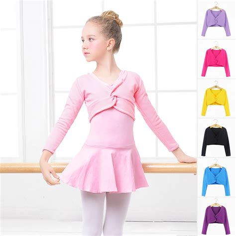 M Dchen Ballett Crop Tops Dance Trikots Mantel Hohe Taille Ballett