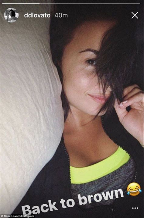 Demi Lovato Goes Back To Brown Less Than A Week After Going Blonde Demi Lovato Pictures