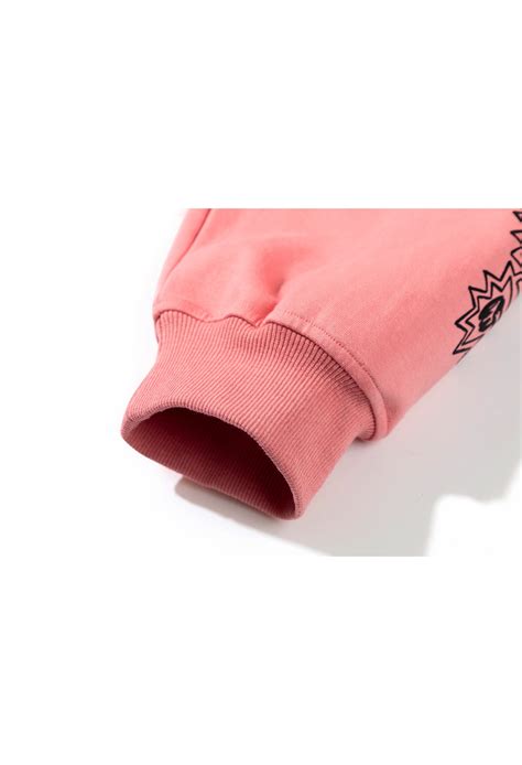 Dancing Skull Hoodie Pink Acupuncture