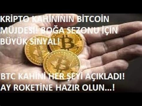 KRİPTO KAHİNİNİN BİTCOİN MÜJDESİ BTC KRİPTO VE ALTCOİNLERDE DEVASA