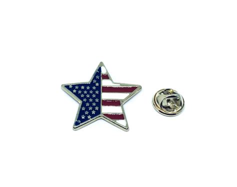 Patriotic Star Lapel Pin Finox