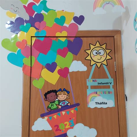 Painel De Porta Tema Voando Alto Prof Amor Professora E