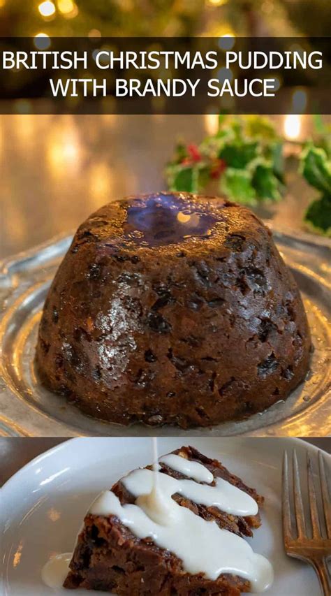 British Christmas Pudding With Brandy Sauce Culinary Ginger Recipe