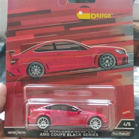 Hot Wheels Premium Mercedes Benz C Amg Coupe Black Series Shopee Malaysia