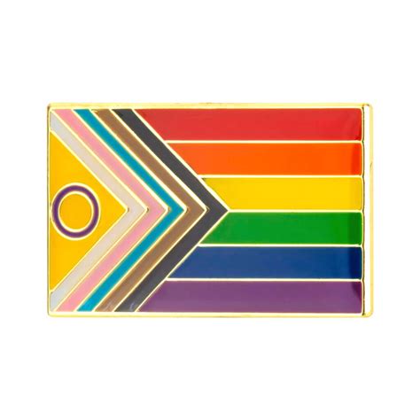 Intersex Progress Pride Rainbow Gay Pride Pin Badge THE PRIDE SHOP