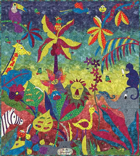 Jungle Friends Quilt Kit By Gourmet Quilter Susan Claire Mayfield