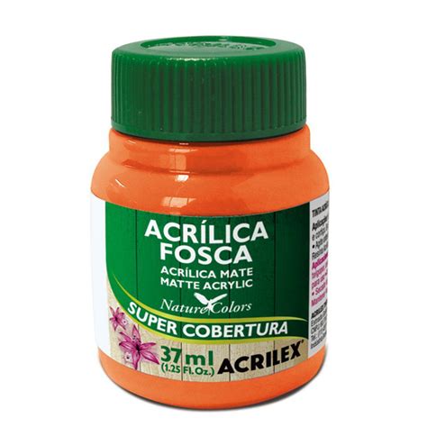 Tinta Acrilica Fosca Ml Laranja Acrilex Mega Impress