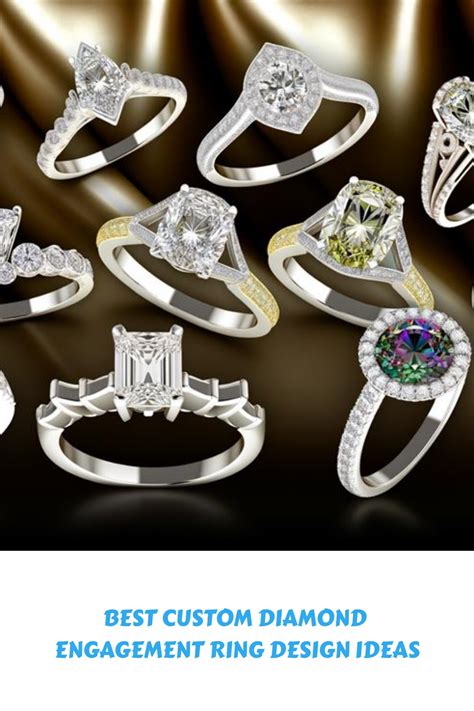custom diamond engagement rings design ideas diamond jewellery