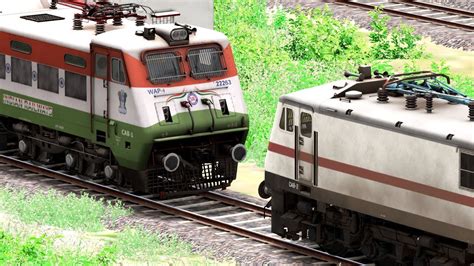 Wap Rescue Wap Sf Express Lhb Coaches Bumpy Railroad Train