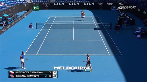 Krejcikova Siniakova Collins Krawczyk Highlights Open D Australie