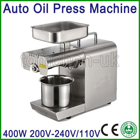 Automatic Oil Press Machine Electric Nuts Seeds Oil Presser Stainless Steel Oil Extraction Hot