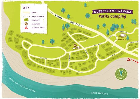 Map - Outlet Camp Wanaka