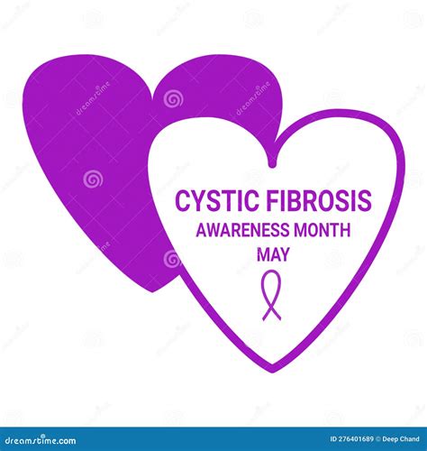 Cystic Fibrosis Awareness Month Campaign Stock Illustration