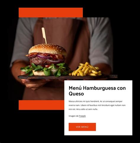 Hamburguesa Con Queso Plantilla Css