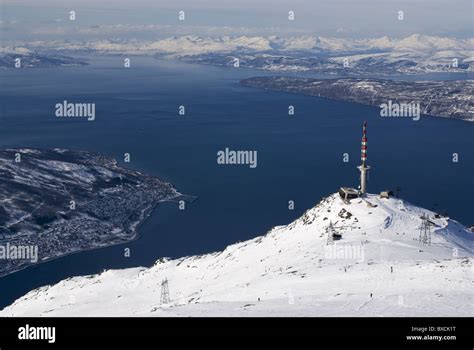 The Narvik, Norway ski-resort above the Narvik fjord Stock Photo - Alamy