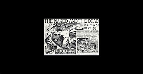 The Naked And The Dead 1985 CBGB Poster No 2 Naked And The Dead Sticker TeePublic