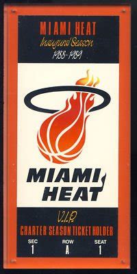 Amazon Miami Heat 1988 Inaugural Season Ticket Slabbed - dwyayne wade