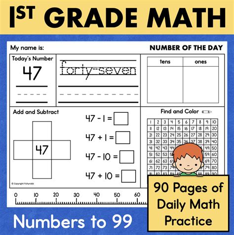 Day Of First Grade Worksheet The Number