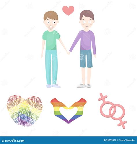 Gay Related Icon Set Stock Vector Illustration Of Symbol