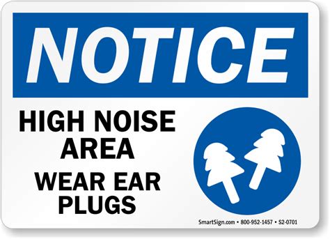 Hearing Protection Signs Hearing Protection Required Signs