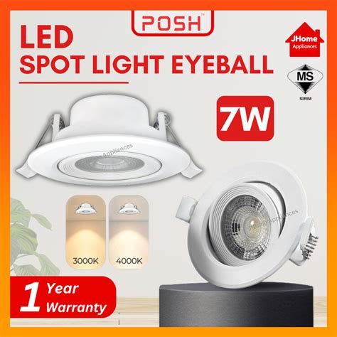 Sirim Posh Led Spotlight W Cob Eyeball Ceiling Light Warm White