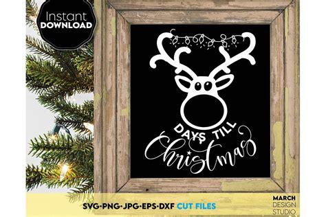 Days Till Christmas Merry Christmas Svg Graphic By March Design Studio