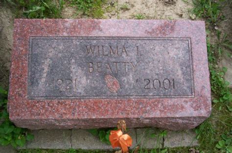 Wilma Irene Griffin Beatty 1921 2001 Find A Grave Memorial