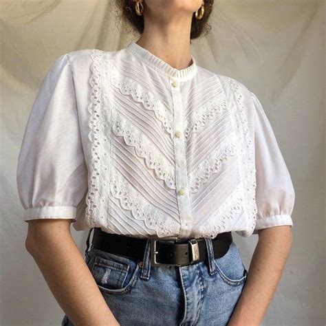 Cotton Blouses Cotton Tops Shirt Blouses White Cotton Cotton Lace