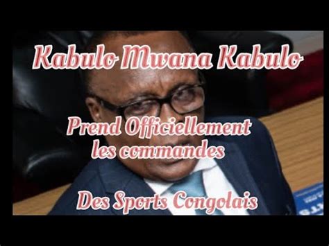 François Kabulo Mwana Kabulo nouveau ministre des sports et loisirs