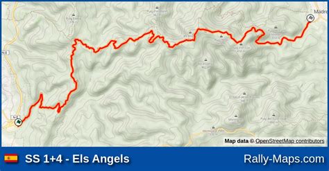 Ss Els Angels Stage Map Rally Motul Costa Brava Ehrc