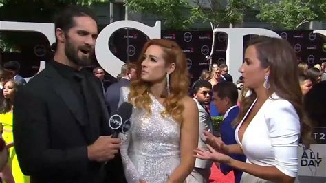 Becky Lynch And Seth Rollins On Espn Espys 2019 Youtube