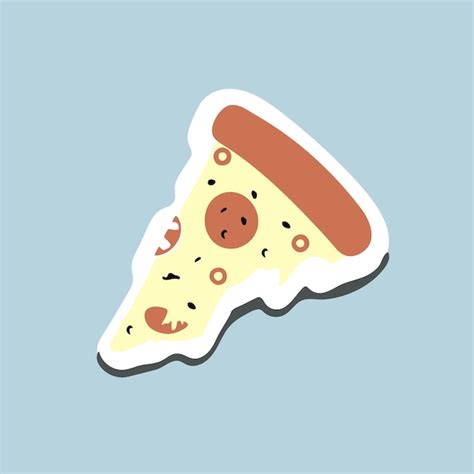 Premium Vector Cheese Pizza Vector Illustration