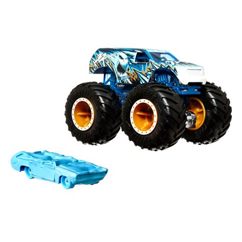 Hot Wheels Monster Trucks Vehículo de Juguete MT 32 Degrees SUV Cast Flat Iron Crushed