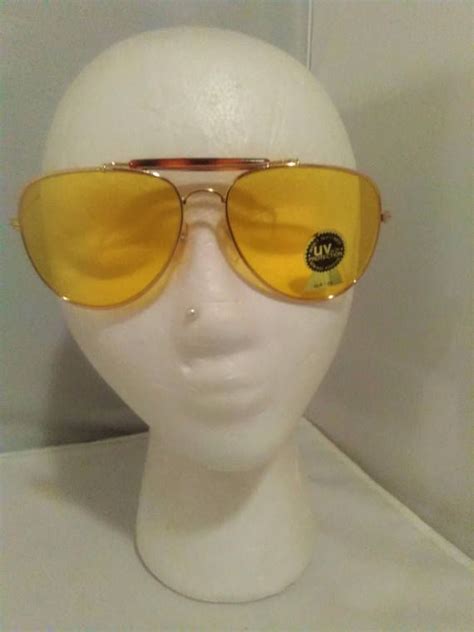 Classic Unisex Yellow Aviator Sunglasses Vintage Cable Spring Yellow Aviator Sunglasses Meeting