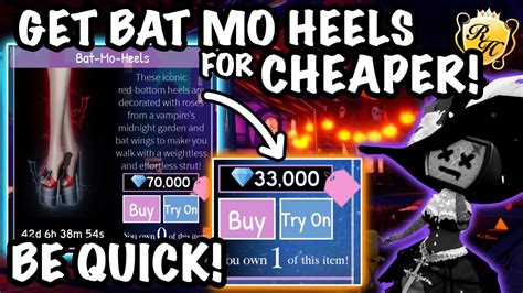 BUY The Bat Mo Heels For CHEAPER Royale High Halloween Update YouTube