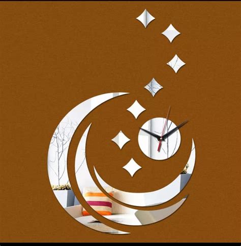 acrylic mirror wall clock getonline