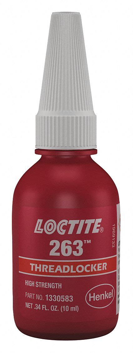 Loctite Series High Strength Primerless Threadlocker Red Liquid