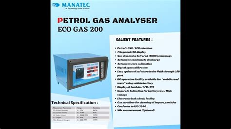 Manatec Eco Gas 200 Complete Operation And Working Method Petrol Gas